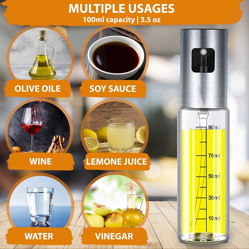 Stainless steel oil spray